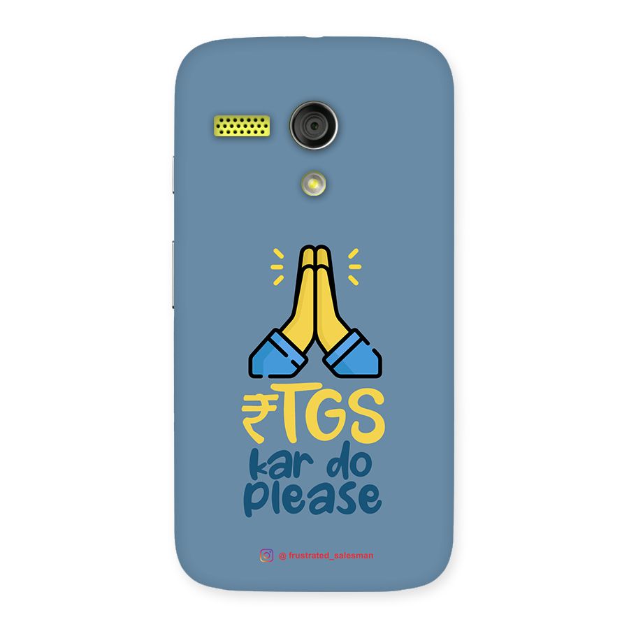 RTGS Kar Do Please SteelBlue Back Case for Moto G