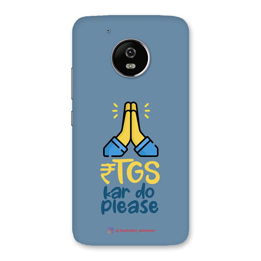 RTGS Kar Do Please SteelBlue Back Case for Moto G5