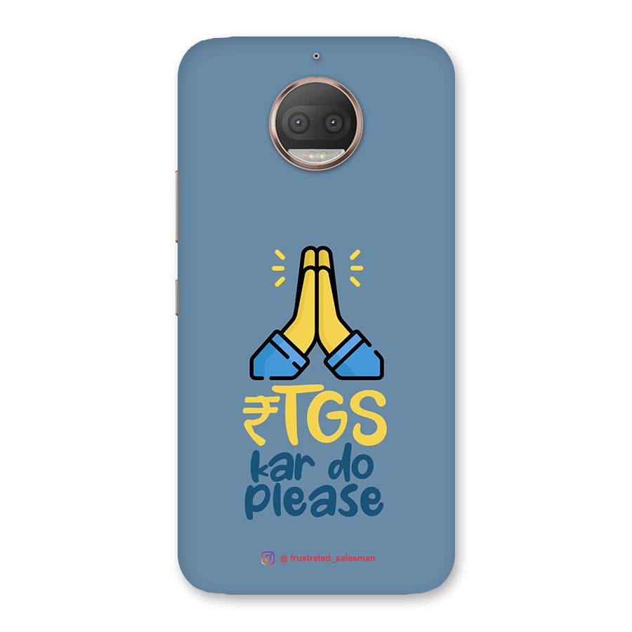 RTGS Kar Do Please SteelBlue Back Case for Moto G5s Plus