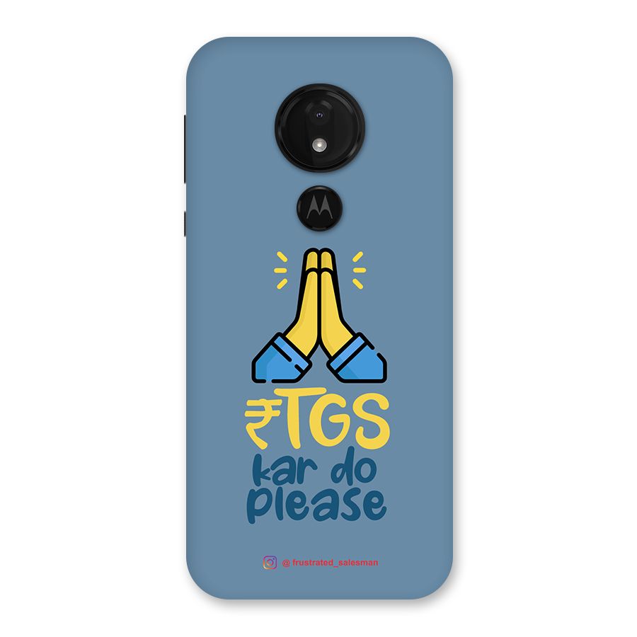 RTGS Kar Do Please SteelBlue Back Case for Moto G7 Power