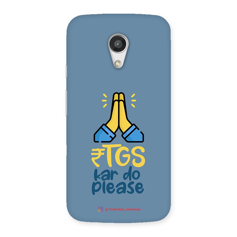 RTGS Kar Do Please SteelBlue Back Case for Moto G 2nd Gen