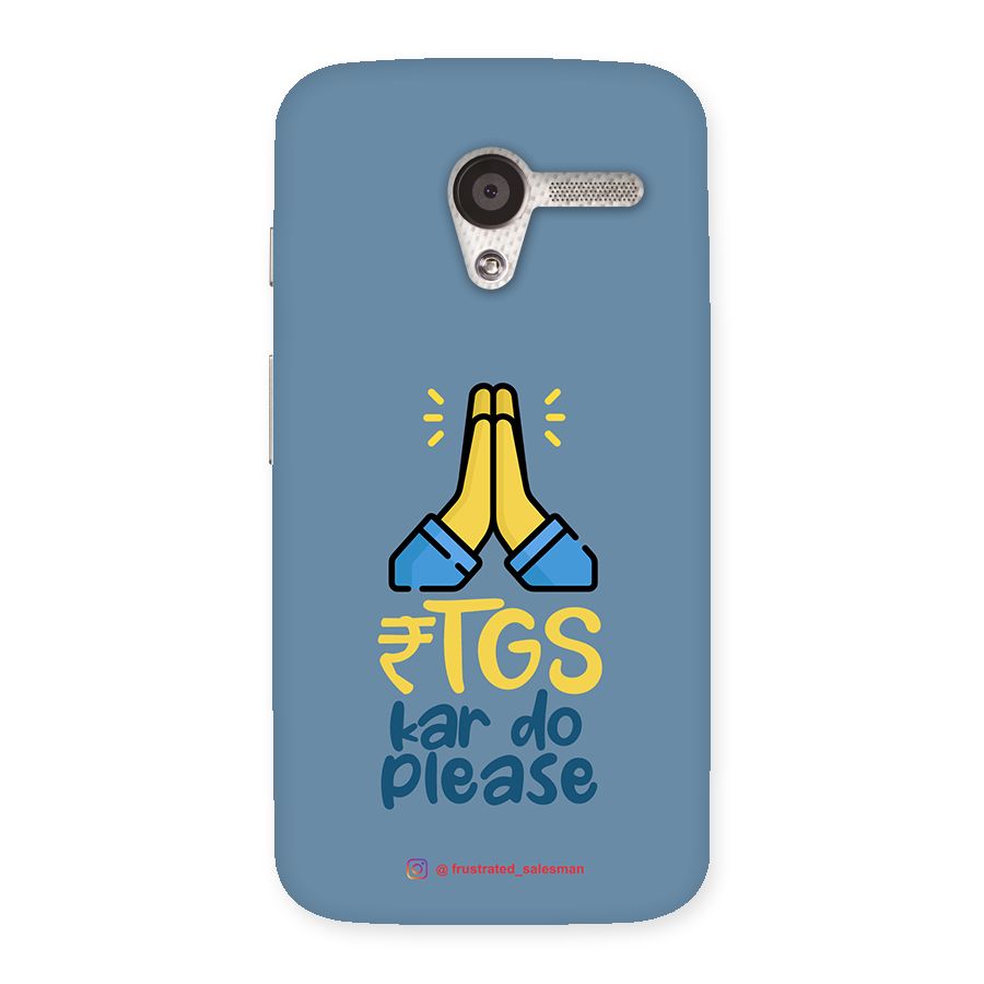 RTGS Kar Do Please SteelBlue Back Case for Moto X