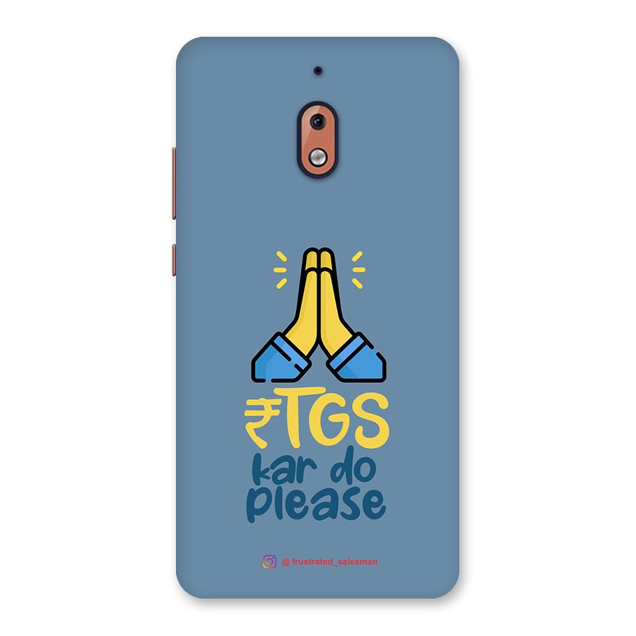 RTGS Kar Do Please SteelBlue Back Case for Nokia 2.1