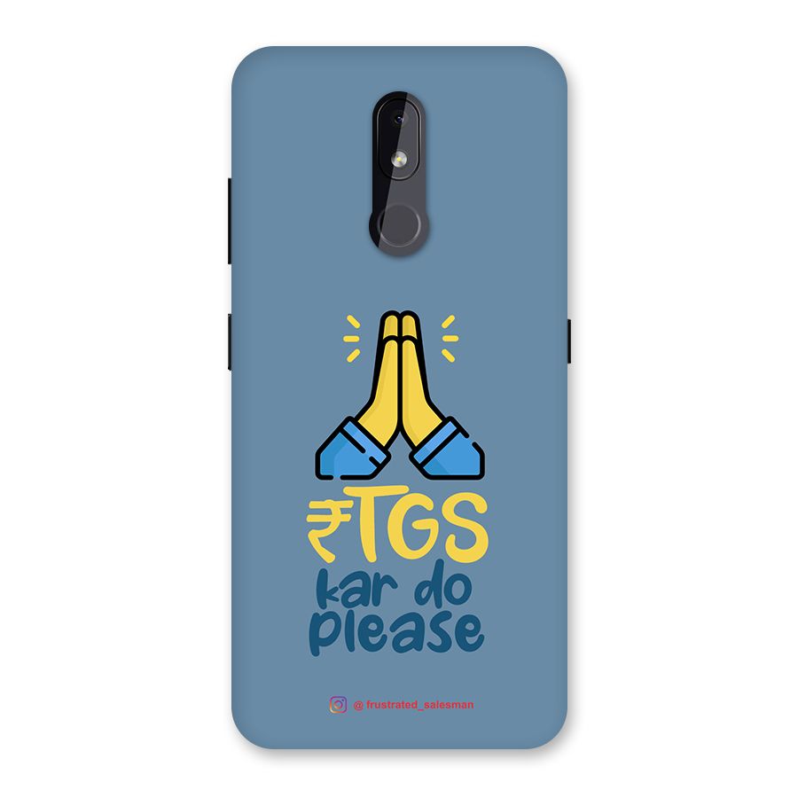 RTGS Kar Do Please SteelBlue Back Case for Nokia 3.2