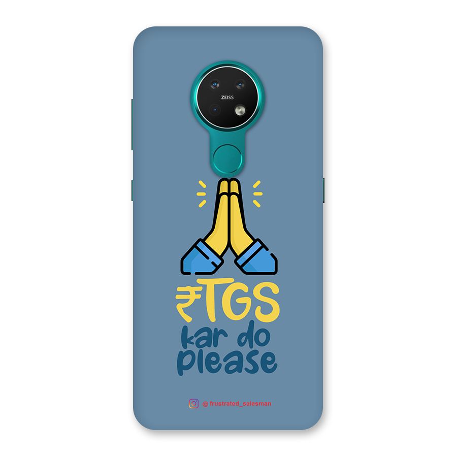 RTGS Kar Do Please SteelBlue Back Case for Nokia 7.2