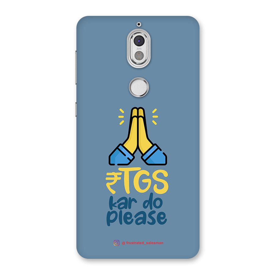 RTGS Kar Do Please SteelBlue Back Case for Nokia 7