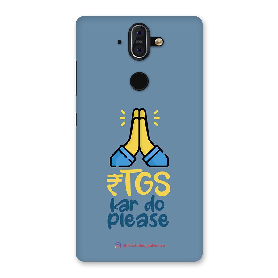 RTGS Kar Do Please SteelBlue Back Case for Nokia 8 Sirocco