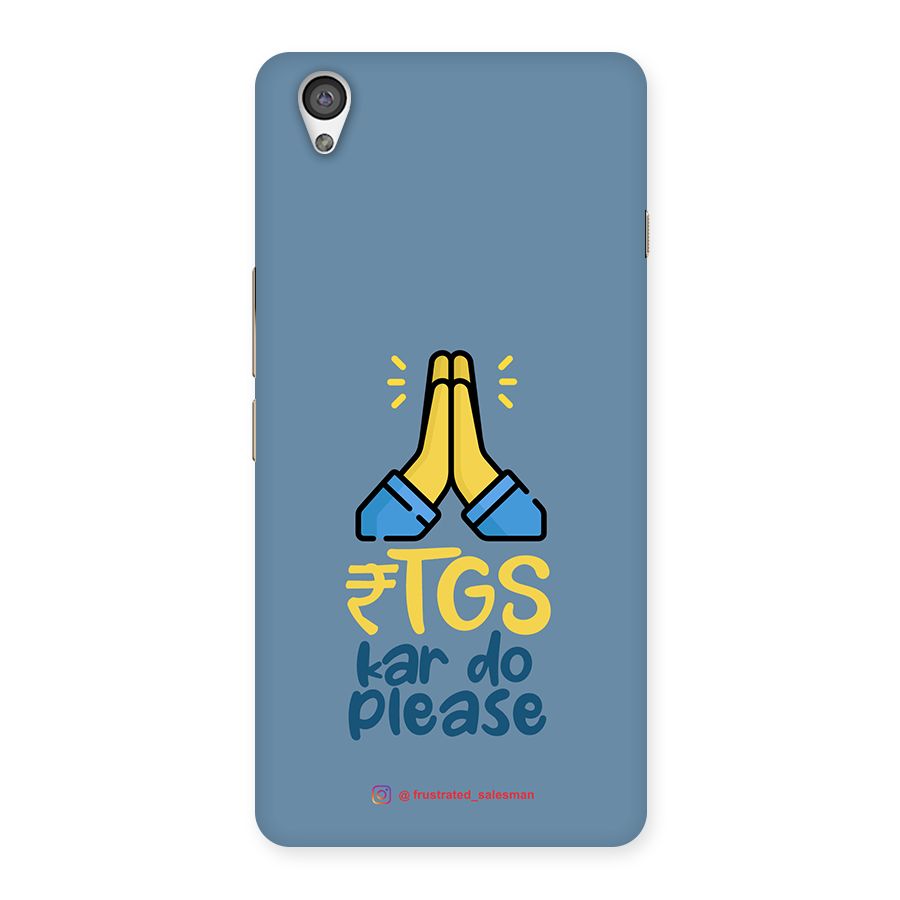 RTGS Kar Do Please SteelBlue Back Case for OnePlus X