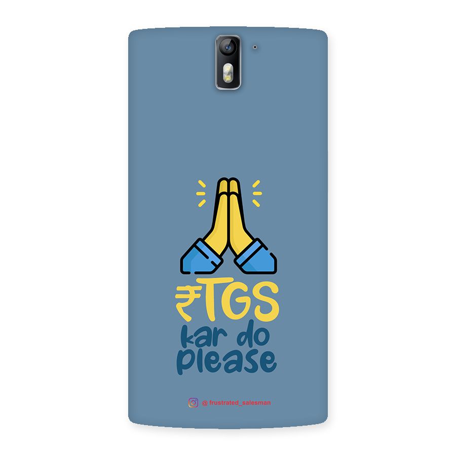 RTGS Kar Do Please SteelBlue Back Case for One Plus One