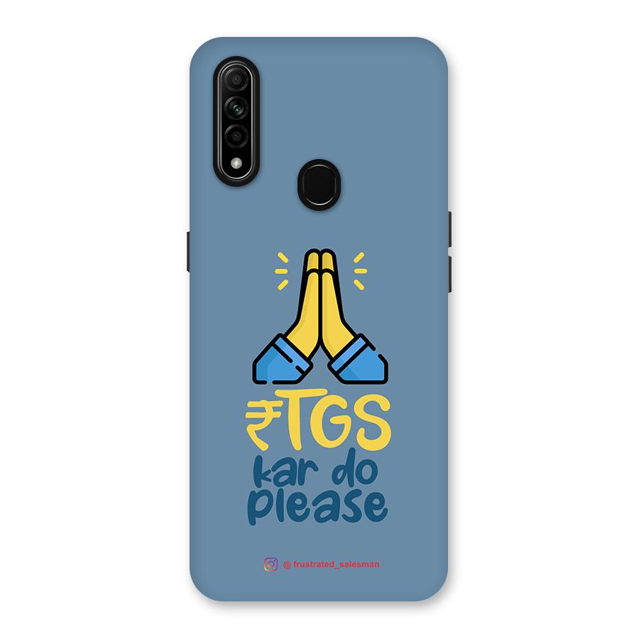 RTGS Kar Do Please SteelBlue Back Case for Oppo A31