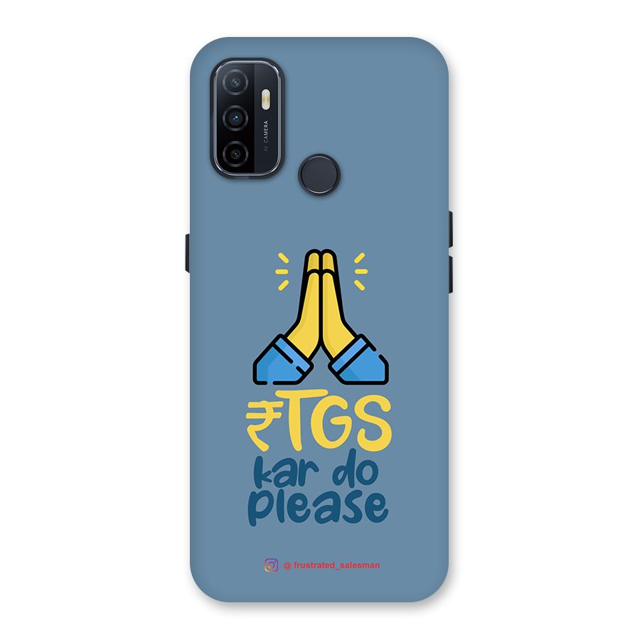 RTGS Kar Do Please SteelBlue Back Case for Oppo A32