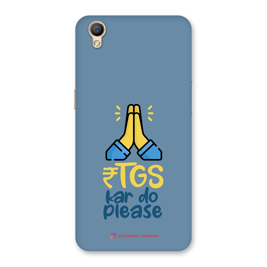 RTGS Kar Do Please SteelBlue Back Case for Oppo A37