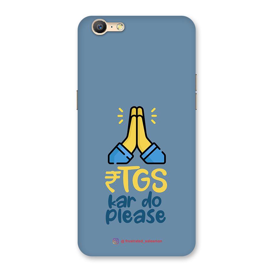 RTGS Kar Do Please SteelBlue Back Case for Oppo A39