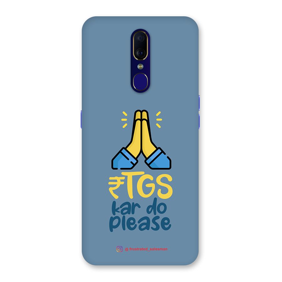 RTGS Kar Do Please SteelBlue Back Case for Oppo A9