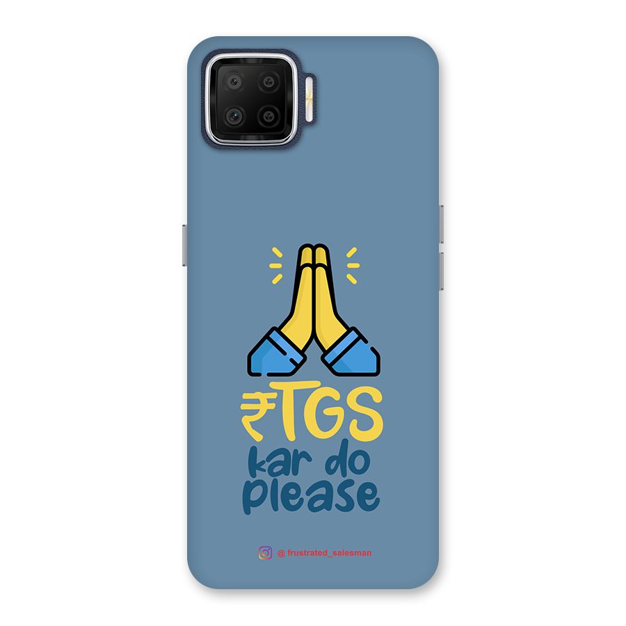 RTGS Kar Do Please SteelBlue Back Case for Oppo F17