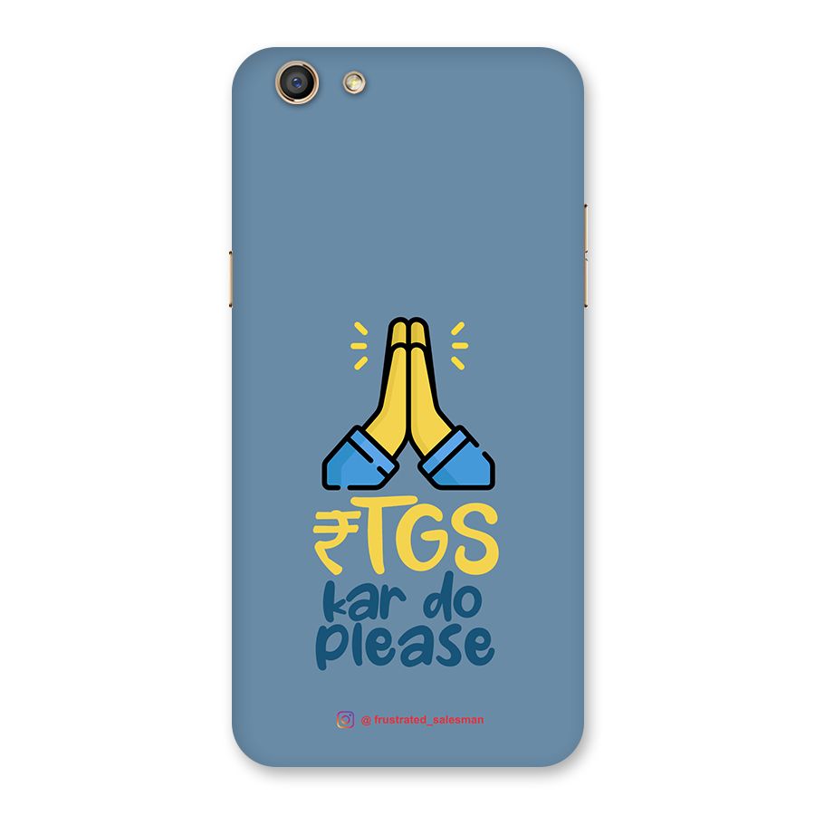 RTGS Kar Do Please SteelBlue Back Case for Oppo F3
