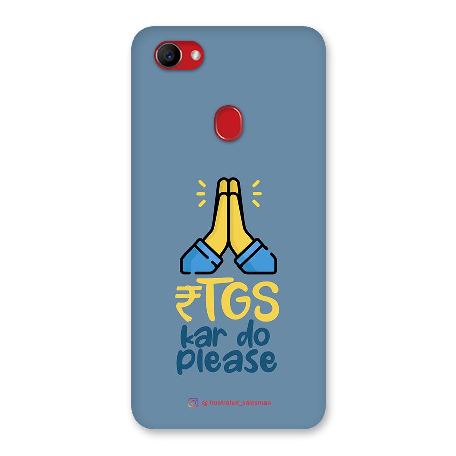 RTGS Kar Do Please SteelBlue Back Case for Oppo F7