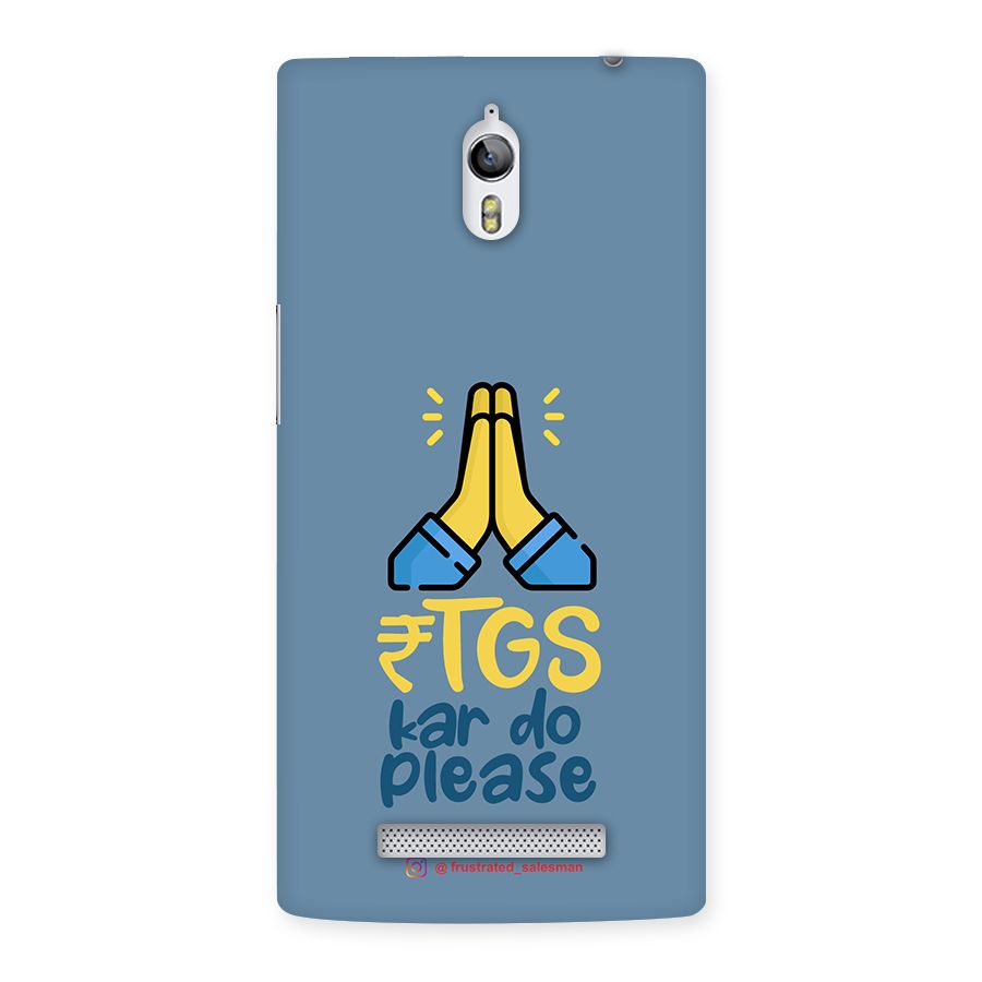 RTGS Kar Do Please SteelBlue Back Case for Oppo Find 7