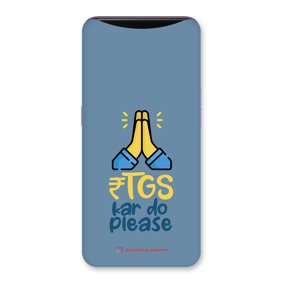 RTGS Kar Do Please SteelBlue Back Case for Oppo Find X