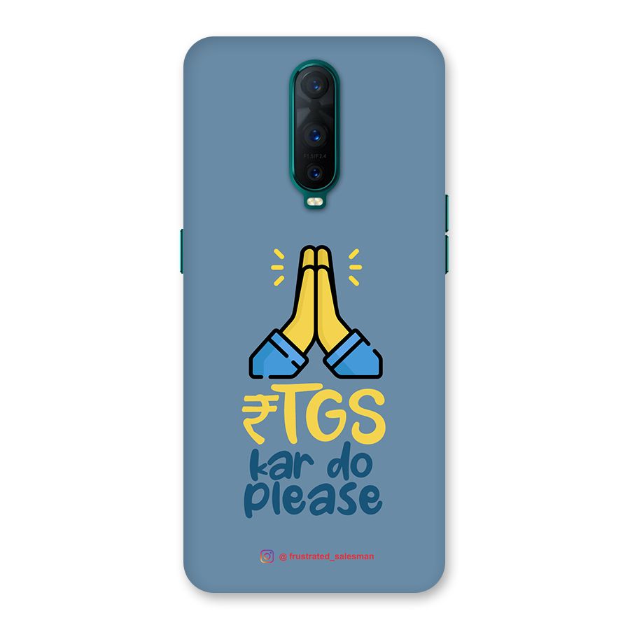 RTGS Kar Do Please SteelBlue Back Case for Oppo R17 Pro