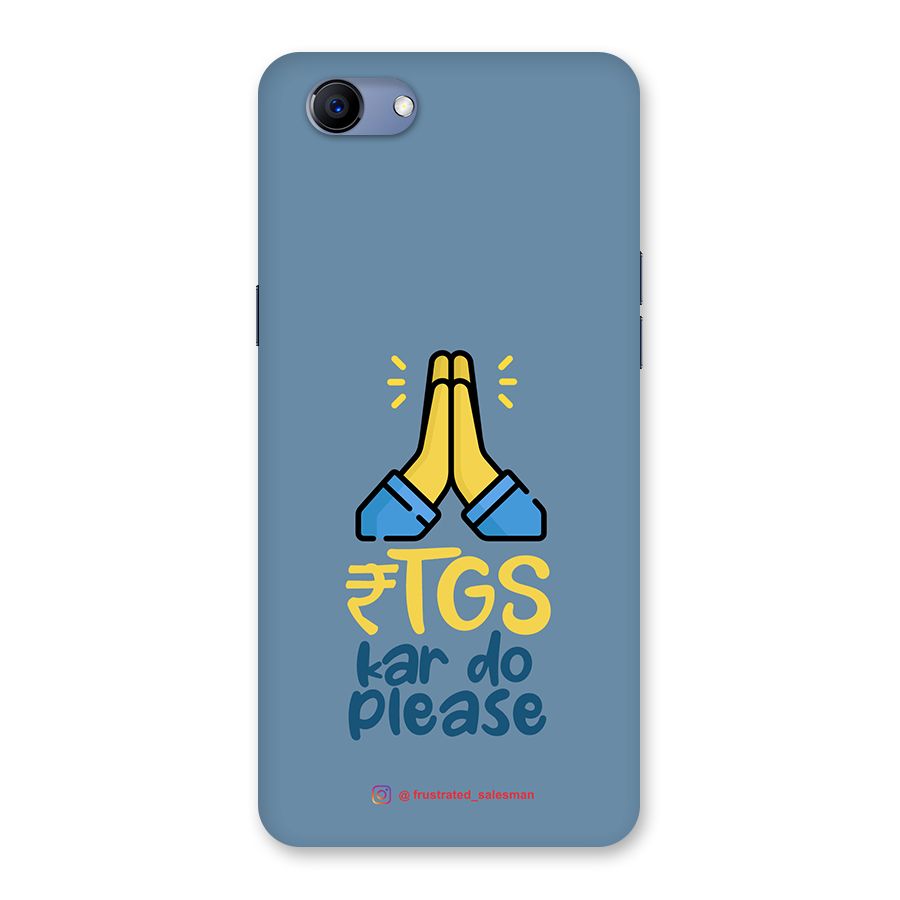 RTGS Kar Do Please SteelBlue Back Case for Oppo Realme 1