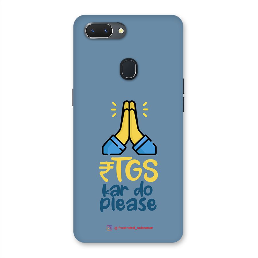 RTGS Kar Do Please SteelBlue Back Case for Oppo Realme 2