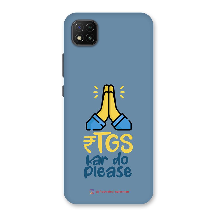 RTGS Kar Do Please SteelBlue Back Case for Poco C3