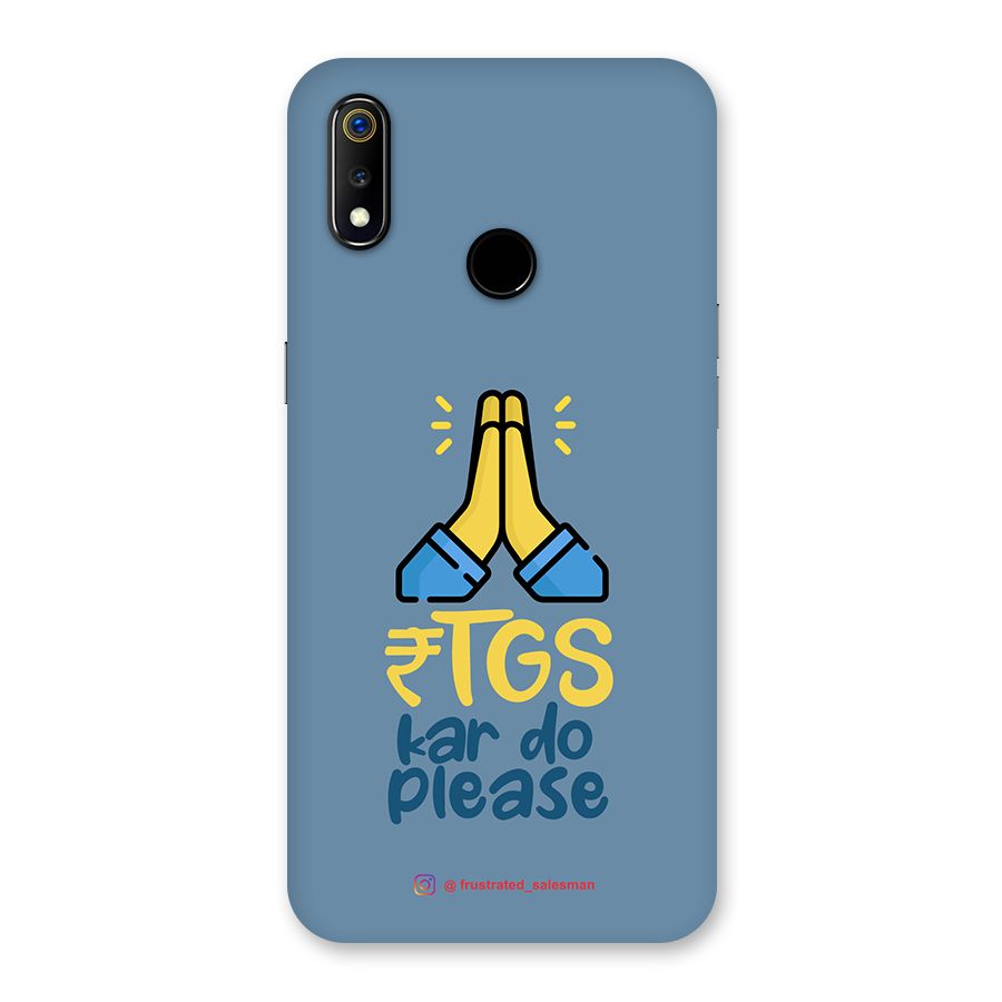 RTGS Kar Do Please SteelBlue Back Case for Realme 3