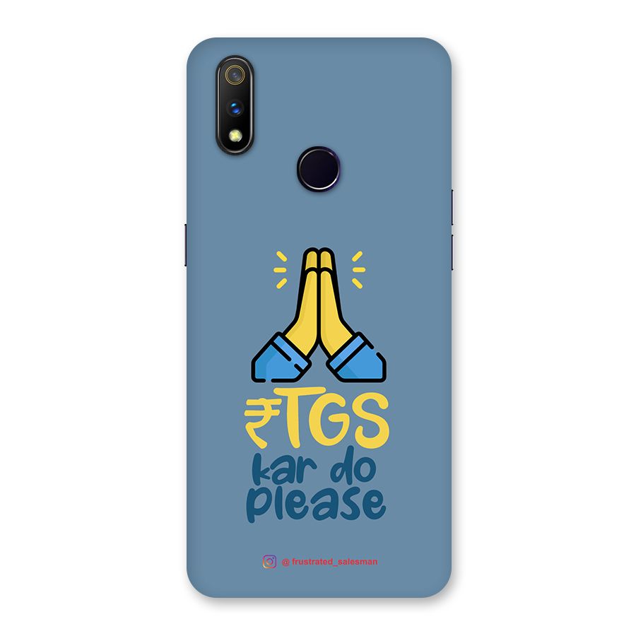 RTGS Kar Do Please SteelBlue Back Case for Realme 3 Pro