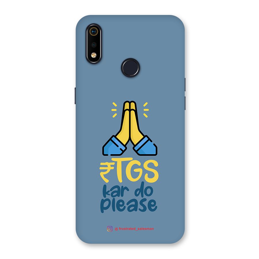 RTGS Kar Do Please SteelBlue Back Case for Realme 3i