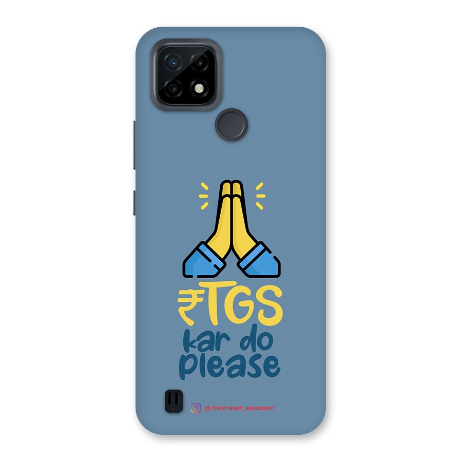 RTGS Kar Do Please SteelBlue Back Case for Realme C21