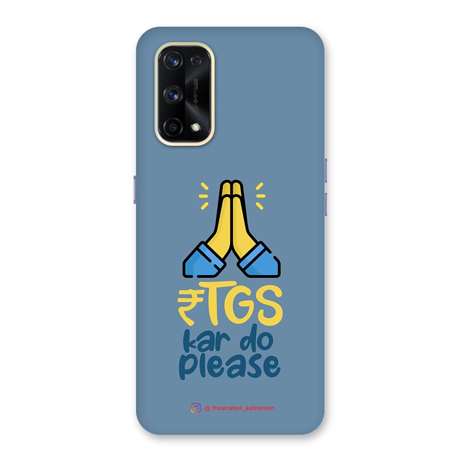 RTGS Kar Do Please SteelBlue Glass Back Case for Realme X7 Pro