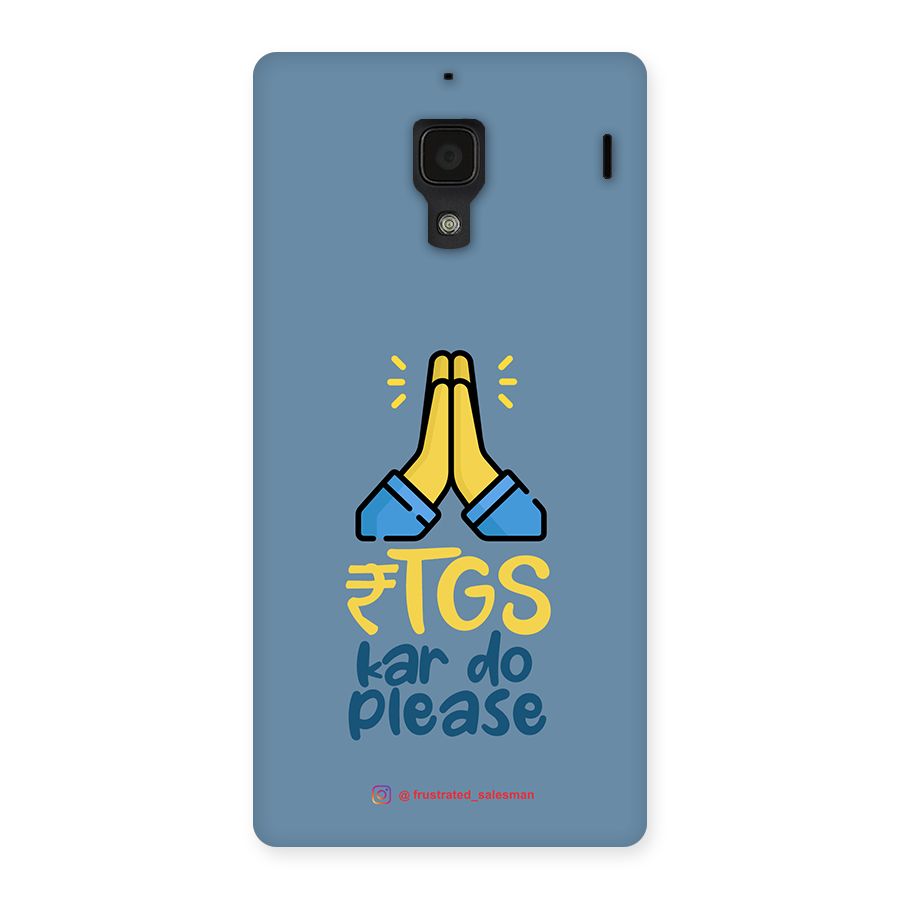 RTGS Kar Do Please SteelBlue Back Case for Redmi 1S