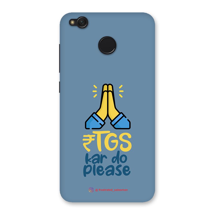 RTGS Kar Do Please SteelBlue Back Case for Redmi 4