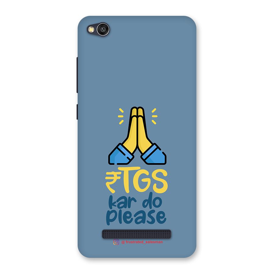RTGS Kar Do Please SteelBlue Back Case for Redmi 4A