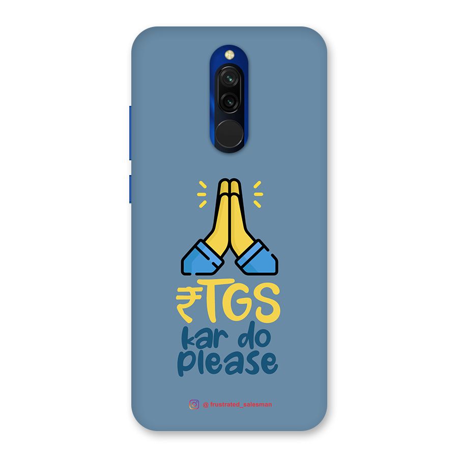 RTGS Kar Do Please SteelBlue Back Case for Redmi 8