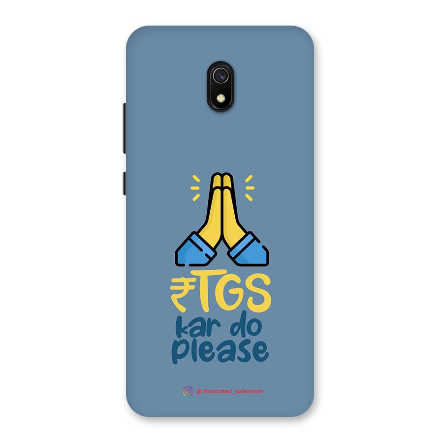 RTGS Kar Do Please SteelBlue Back Case for Redmi 8A