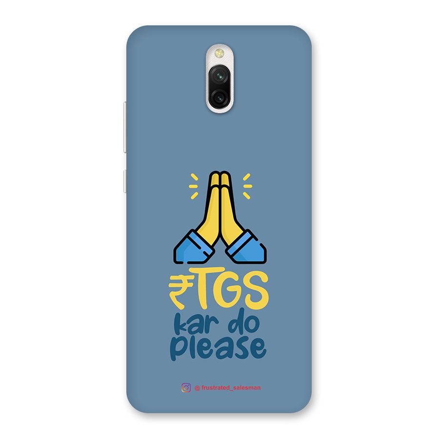 RTGS Kar Do Please SteelBlue Back Case for Redmi 8A Dual