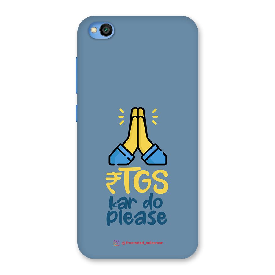RTGS Kar Do Please SteelBlue Back Case for Redmi Go