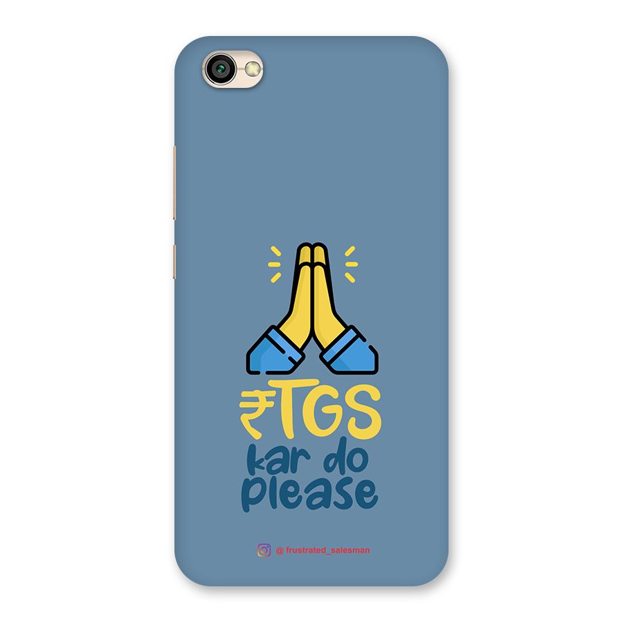 RTGS Kar Do Please SteelBlue Back Case for Redmi Y1 Lite