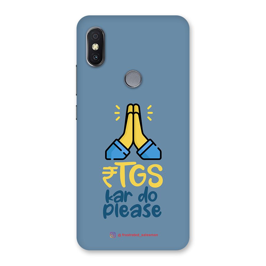 RTGS Kar Do Please SteelBlue Back Case for Redmi Y2