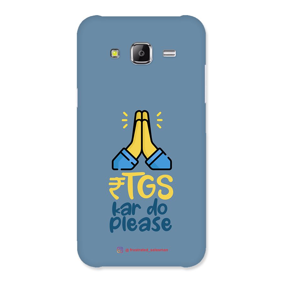 RTGS Kar Do Please SteelBlue Back Case for Samsung Galaxy J2 Prime