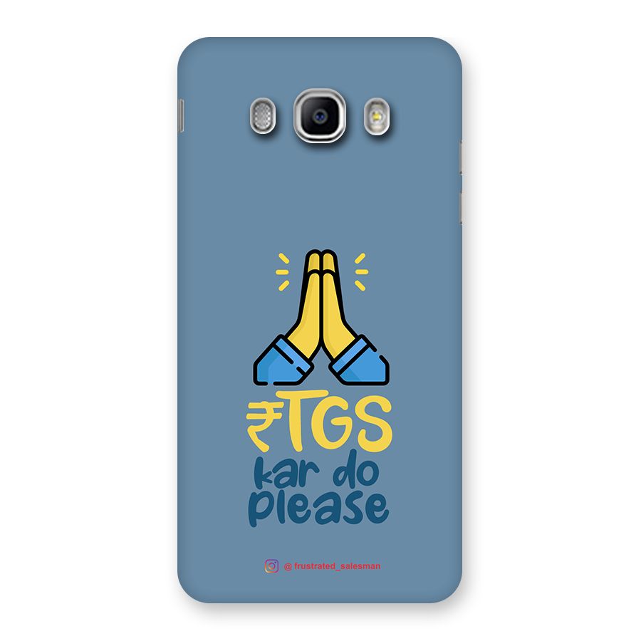 RTGS Kar Do Please SteelBlue Back Case for Samsung Galaxy J5 2016