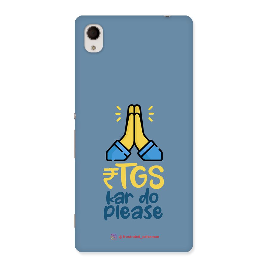 RTGS Kar Do Please SteelBlue Back Case for Sony Xperia M4