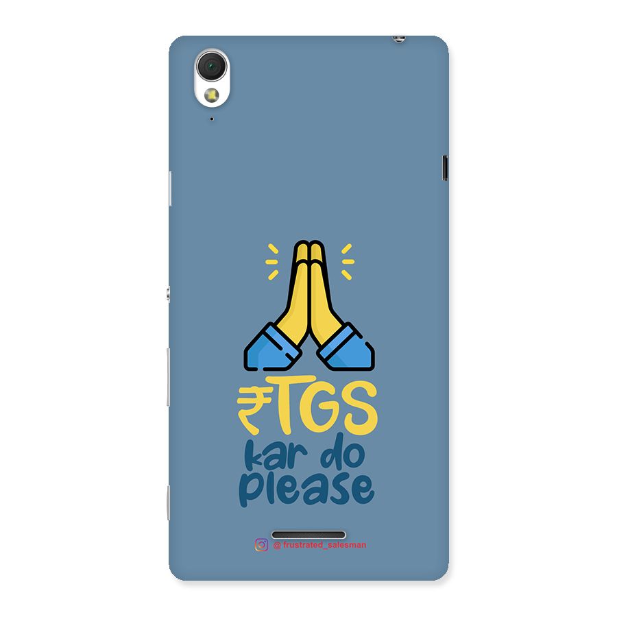 RTGS Kar Do Please SteelBlue Back Case for Sony Xperia T3