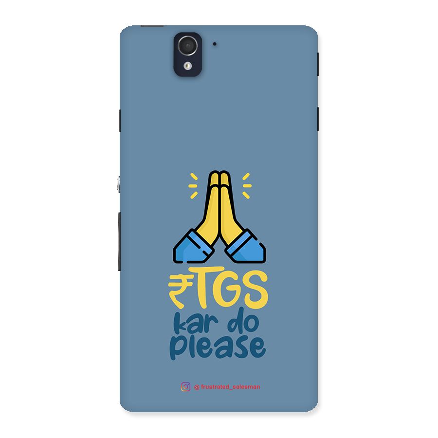 RTGS Kar Do Please SteelBlue Back Case for Sony Xperia Z