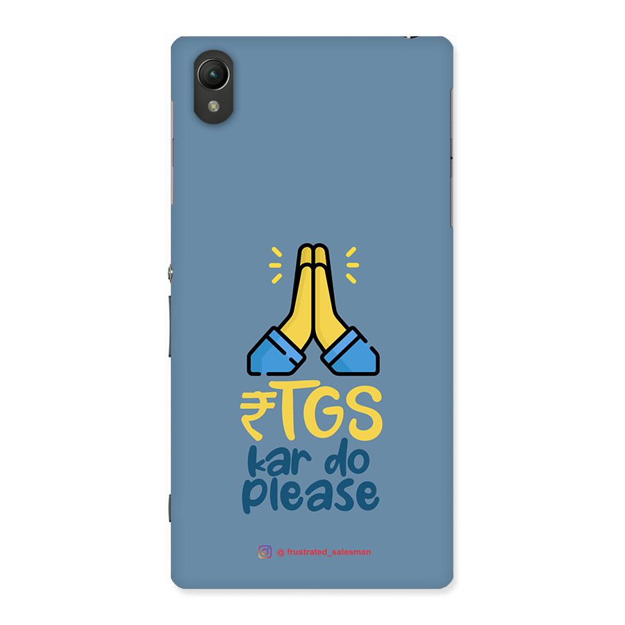 RTGS Kar Do Please SteelBlue Back Case for Sony Xperia Z1