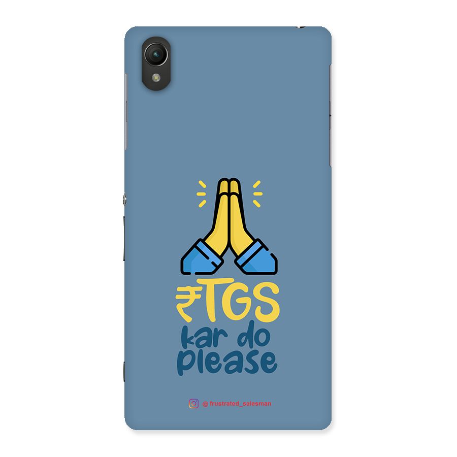 RTGS Kar Do Please SteelBlue Back Case for Sony Xperia Z2
