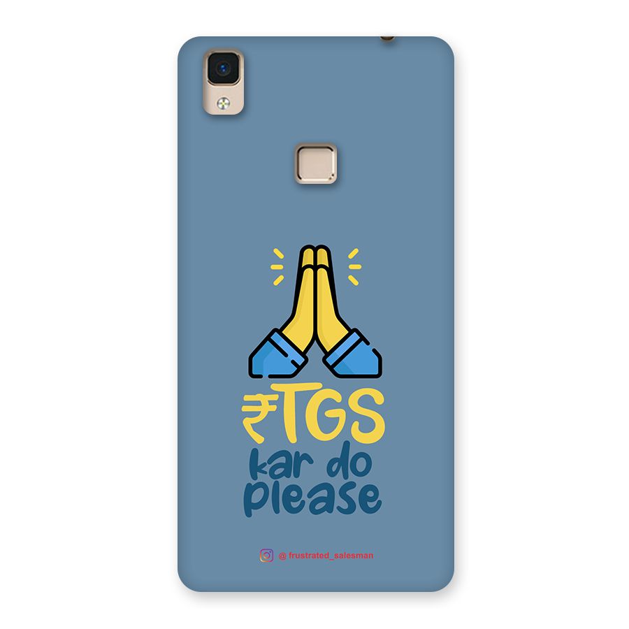 RTGS Kar Do Please SteelBlue Back Case for V3 Max