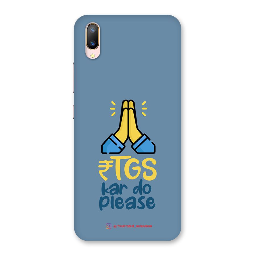 RTGS Kar Do Please SteelBlue Back Case for Vivo V11 Pro